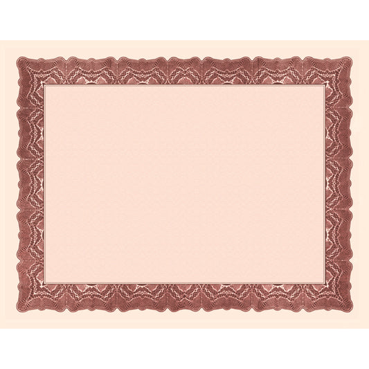 St. James Certificates with Imprintable Gold Seals - 24 lbs. - 8.5" x 11" - Gioche Red - 25 Pack