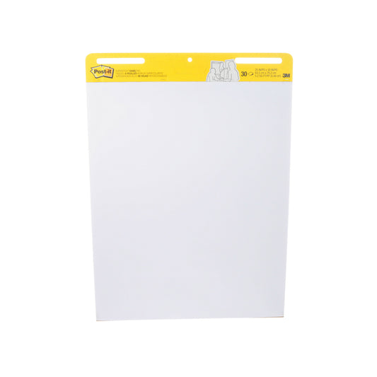 Post-it Easel Pad - 25 in W x 30 in L (63.5 cm W x 76 cm L) - White - 30 sheets per pad - 6 pads per pack