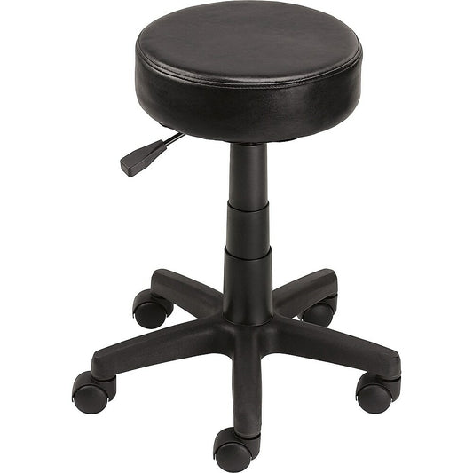 Staples Rolling Stool, Black