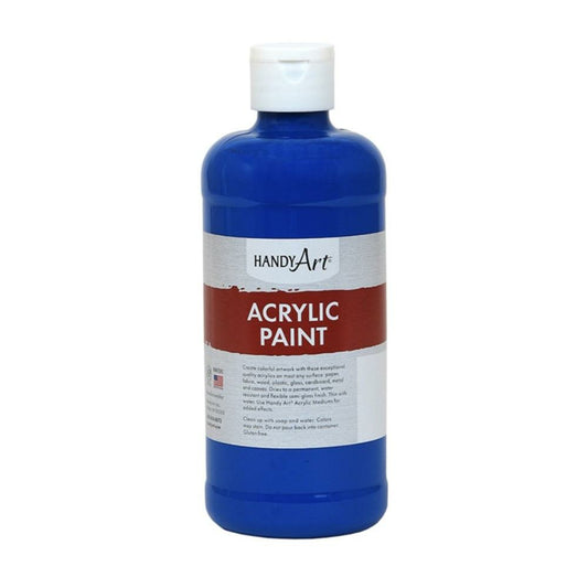 Peinture acrylique Handy Art, bleu phtalo, 473 ml.