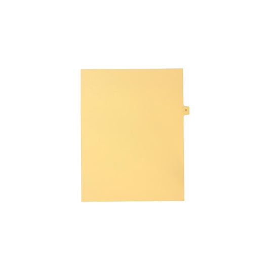 Onglets Sterling Alpha Singles, lettre E, chamois, format lettre, coupe 1/15e, paquet de 25