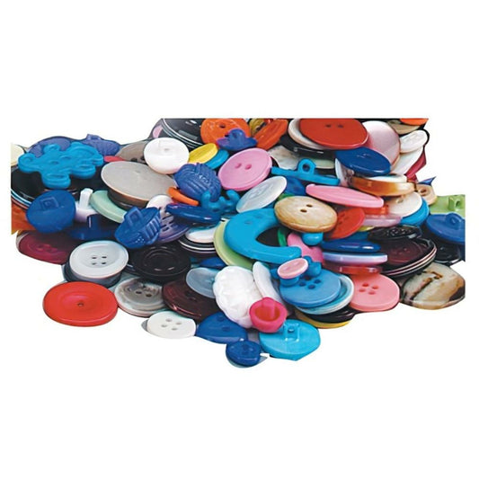 Hygloss Bucket O'Buttons - Assorted Sizes and Shapes - 453 g