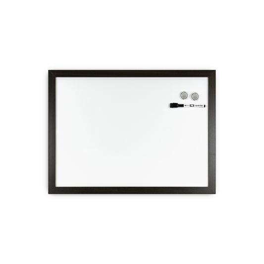 Tableau magnétique effaçable à sec Quartet en bois – 43 cm (H) x 58 cm (L) – Noir