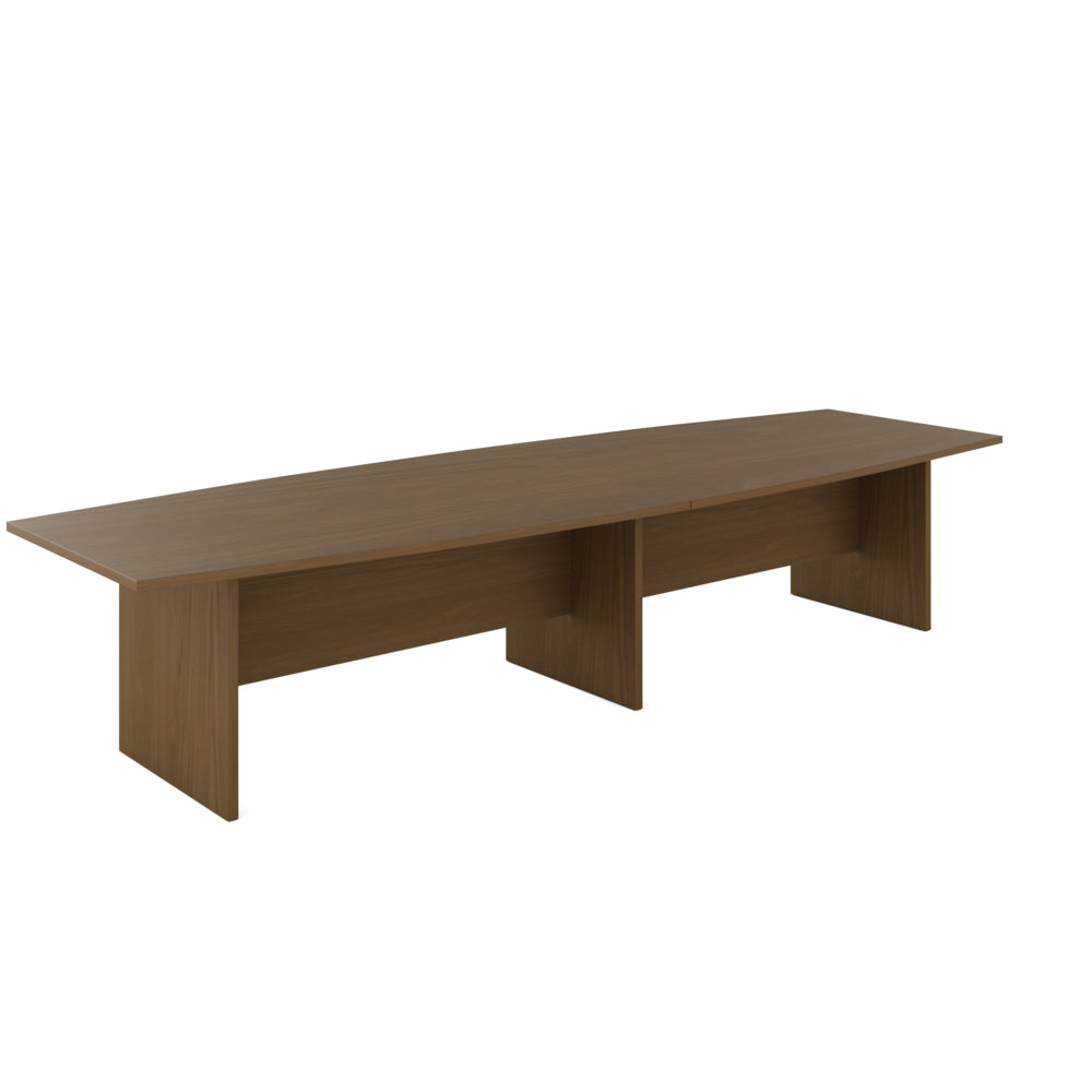 Offices to Go Newland Boat Shaped Boardroom Table - 144" - Brown