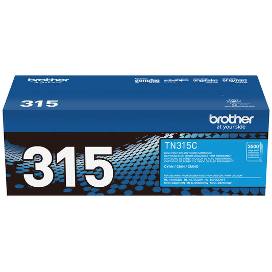 Cartouche de toner cyan haute capacité Brother TN315
