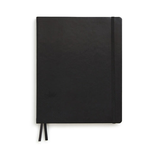 Journal à pois à couverture souple TRU RED, grand format - Noir