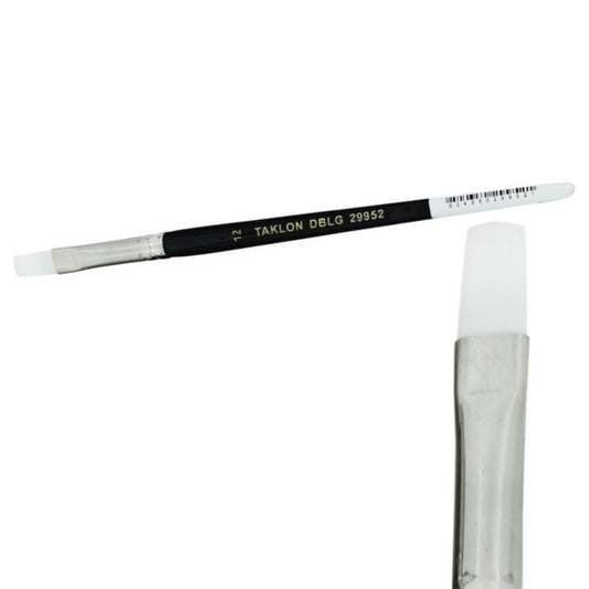 Taklon Flat Paint Brush - Size 12 - 12 Pack