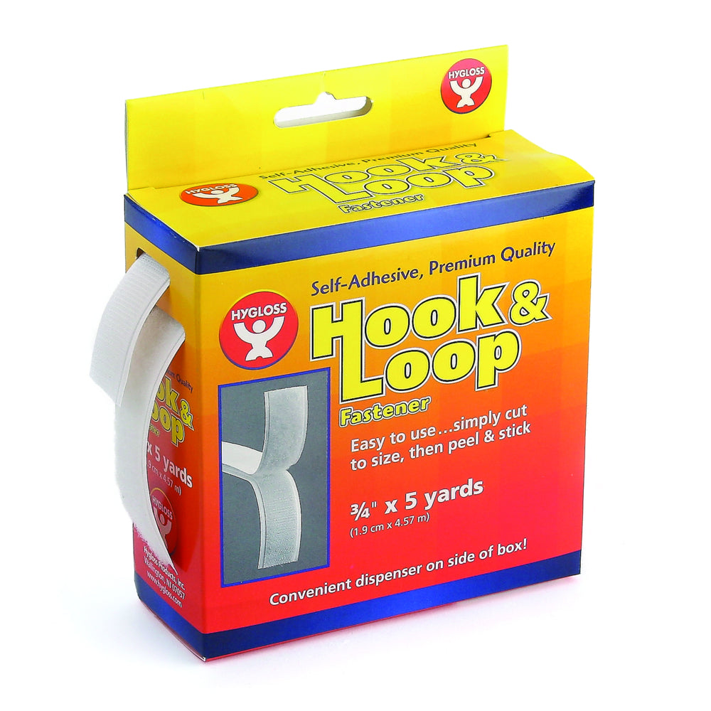 Rouleau de bandes auto-adhésives auto-agrippantes Hygloss - 1,9 cm x 4,6 m