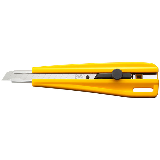 Couteau utilitaire de précision à cliquet classique OLFA 300 9 mm - Jaune
