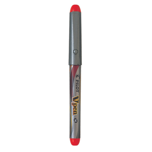 Stylo plume jetable Pilot Vpen - 0,5 mm - Rouge