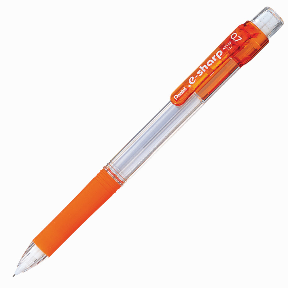 Pentel e-Sharp Lead Maximizer Mechanical Pencil - 0.7mm - Orange Barrel - 12 Pack