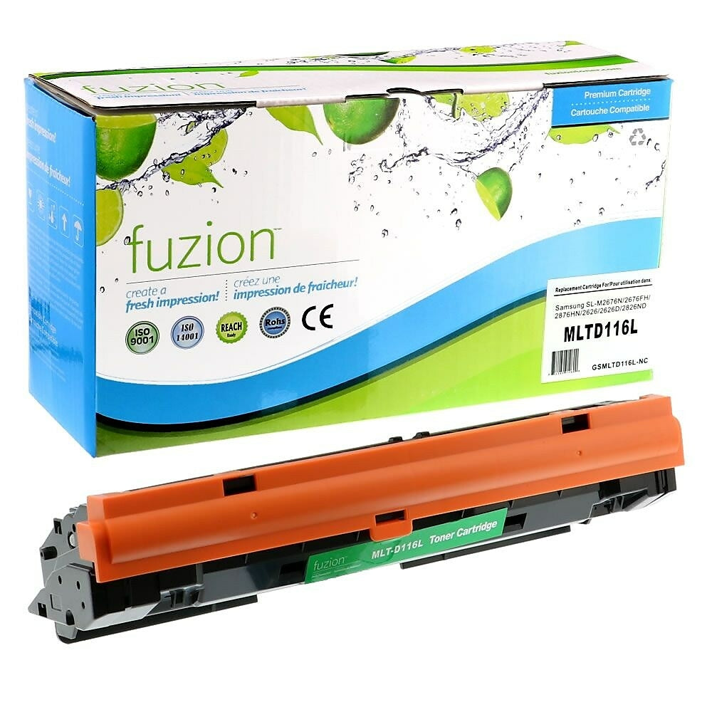 Cartouche de toner compatible Fuzion Samsung (MLT-D116L) – Rendement élevé – Noir