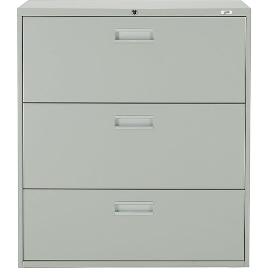 Classeur latéral Staples, 3 tiroirs, gris
