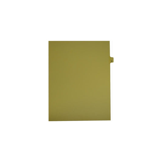 Onglets numériques Sterling Singles, n° 31, chamois, format lettre, coupe 1/25e, paquet de 25
