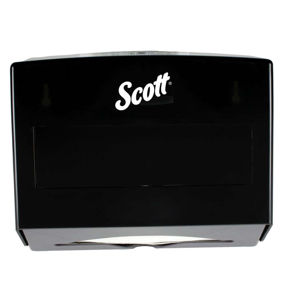 Distributeur de serviettes pliées Scott Scottfold - 27,3 x 23 x 12 cm - Noir