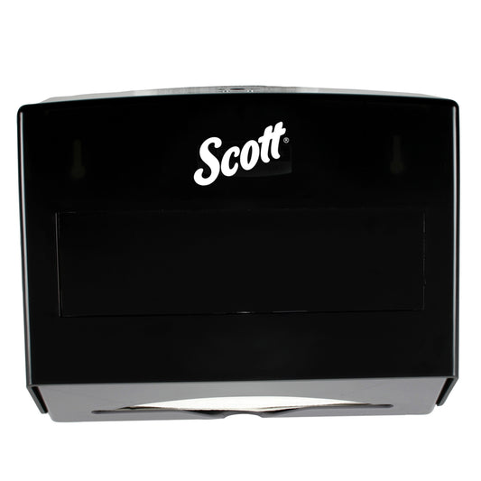 Distributeur de serviettes pliées Scott Scottfold - 27,3 x 23 x 12 cm - Noir