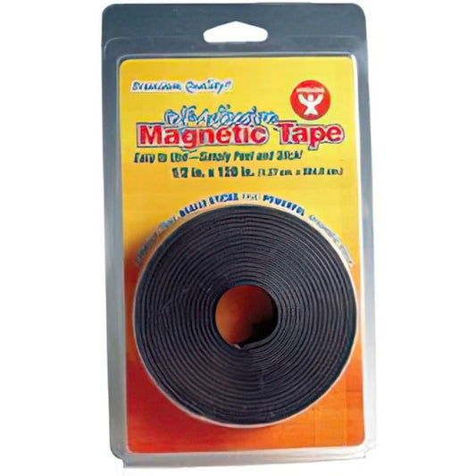 Hygloss Self-Adhesive Magnetic Tape - 1.27 cm x 3.04 m