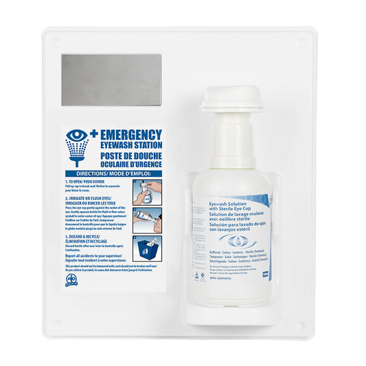 Single Eyewash Station with Sterile Eye Cup - 500 mL