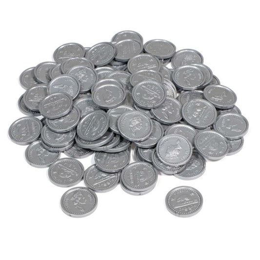 Pièces de cinq cents de Learning Resources - Argent fictif, 100/paquet