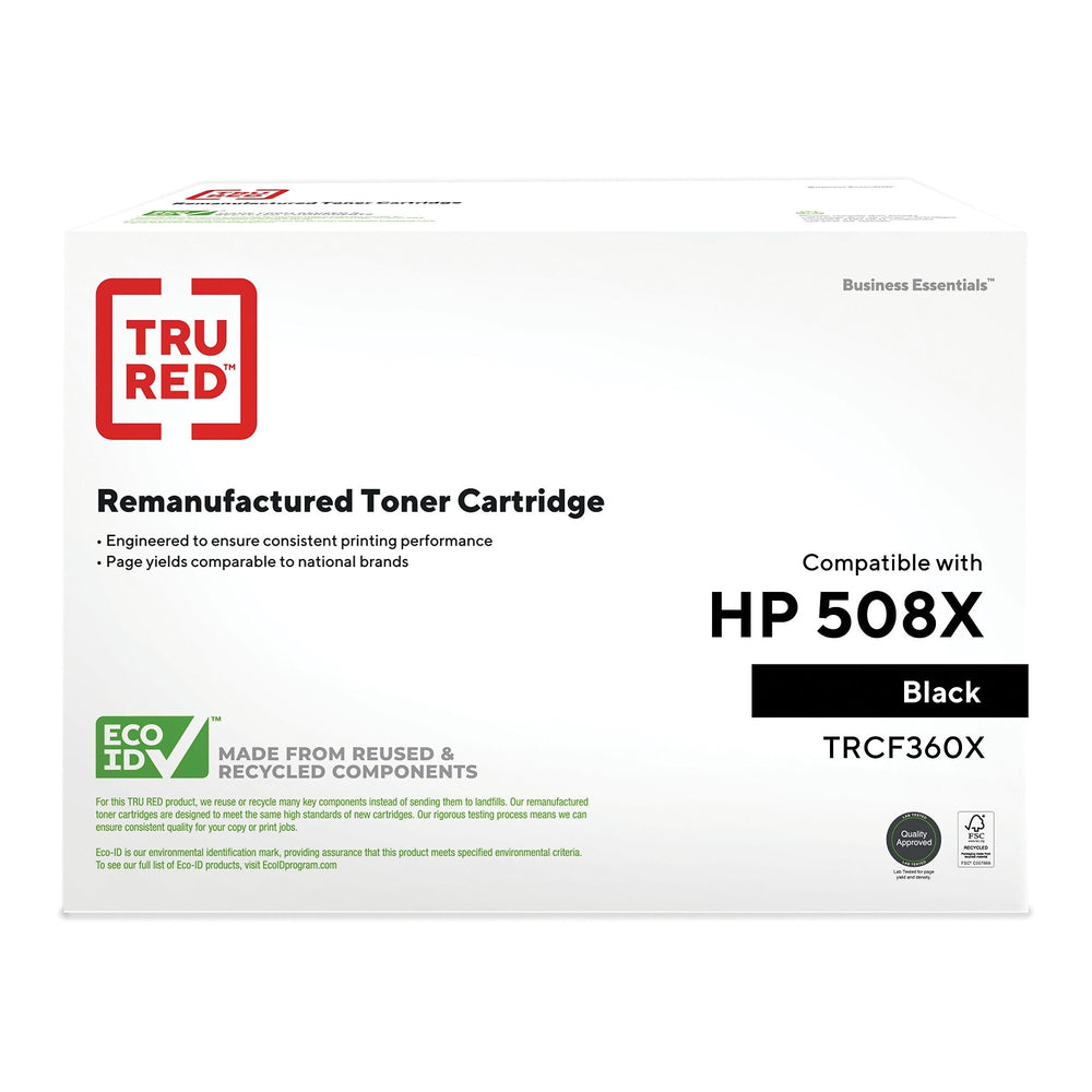 TRU RED CF360X/W9060MC HP 508X Remanufactured Toner Cartridge - High Yield - Black