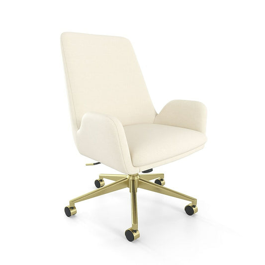 MidMod by Union & Scale Fabric Manager Chair - Cream