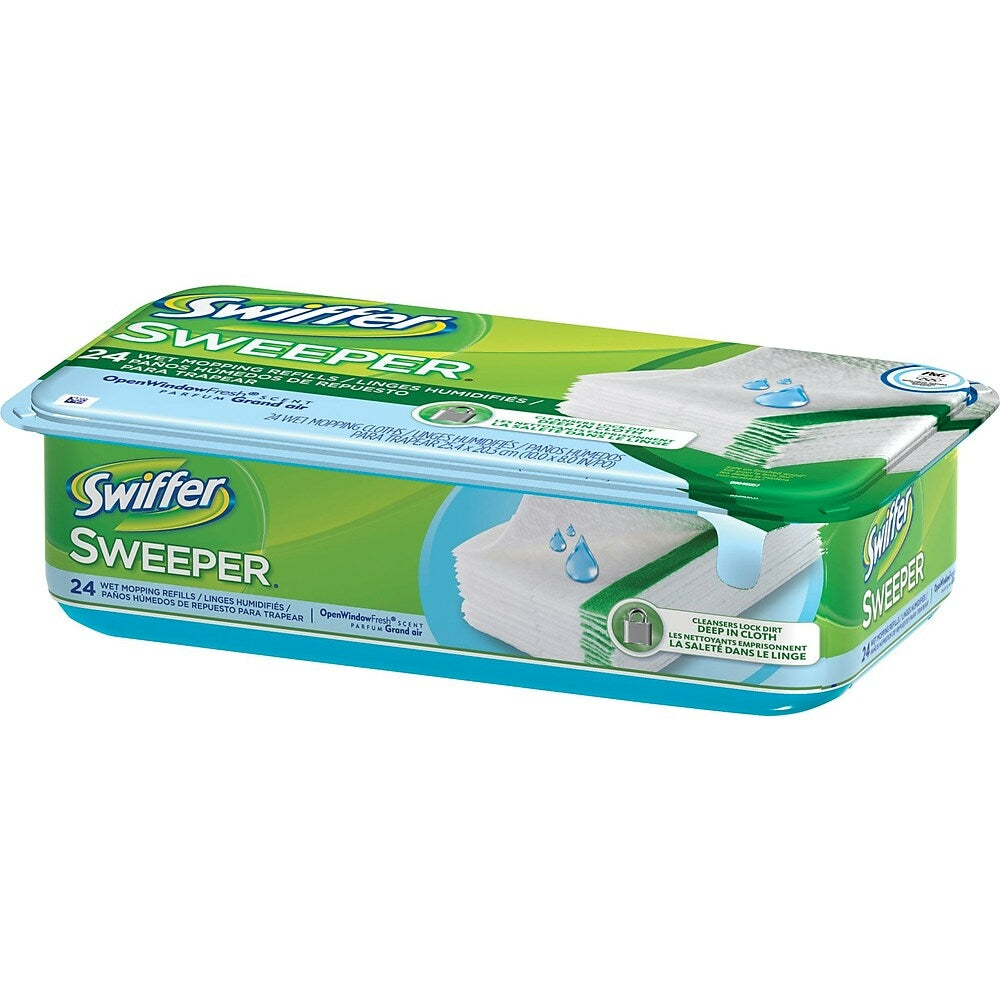 Swiffer Wet Refills, Open Window Fresh, 24-Pack