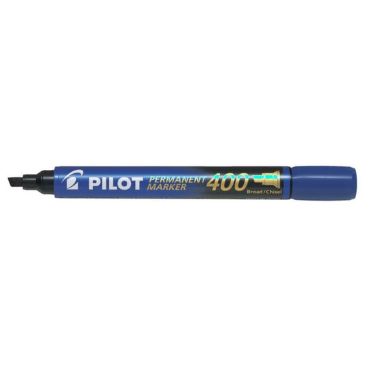 Pilot Permanent Marker, Chisel tip, Blue, 12/box