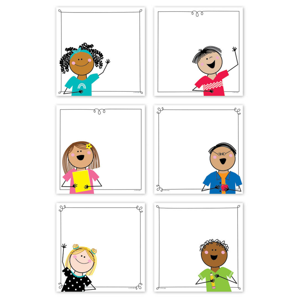 Creative Teaching Press Stick Kids Designer Cut-Outs - 6"- 36 Pieces