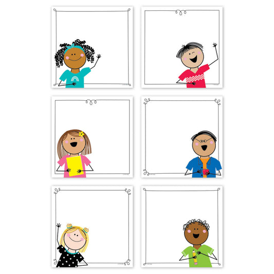 Creative Teaching Press Stick Kids Designer Cut-Outs - 6"- 36 Pieces