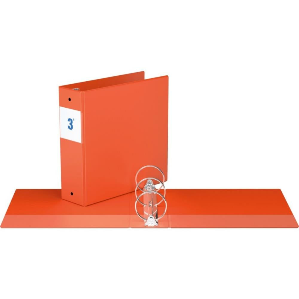 Classeur à anneaux ronds Davis Group, 3 po, orange.