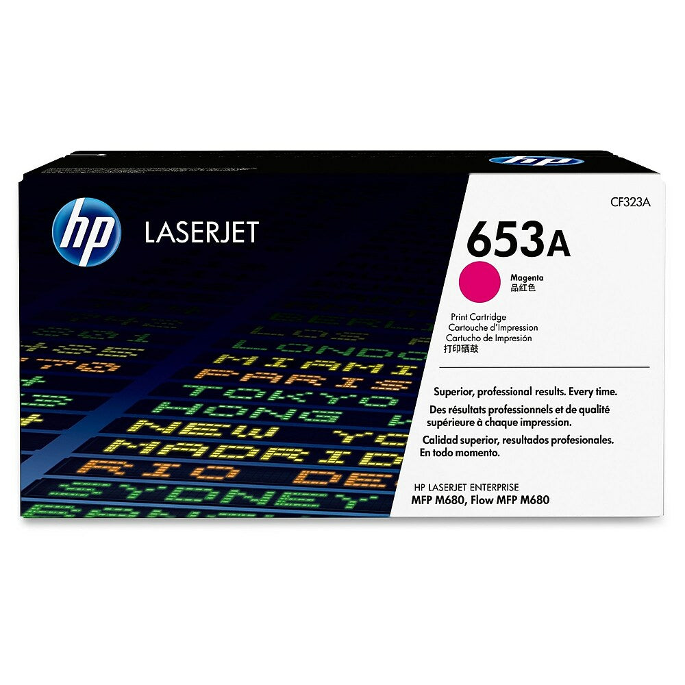 Cartouche de toner magenta d'origine HP 653A (CF323A) LaserJet