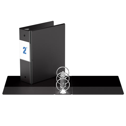 Classeur à anneaux ronds de 2 po à 3 anneaux de taille spéciale Davis Group - Noir