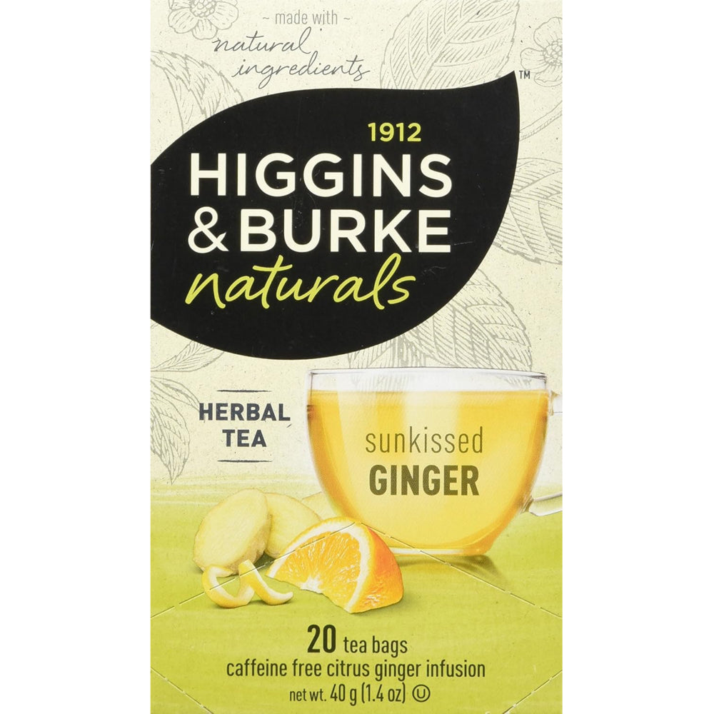 Higgins & Burke Ginger Herbal Tea - 20 Pack