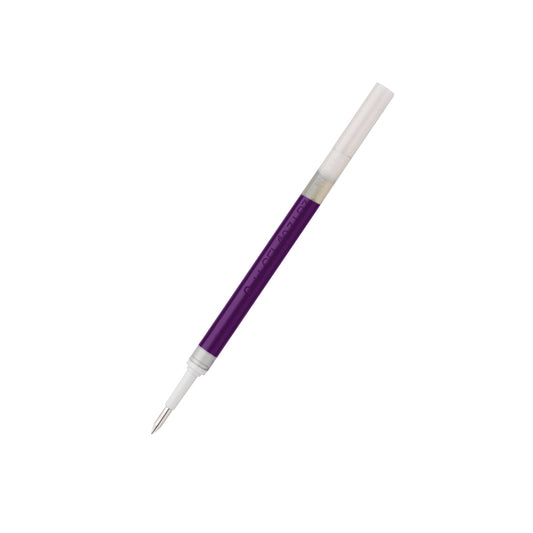 Recharge pour stylo roller à encre gel liquide Pentel EnerGel - Pointe moyenne - 0,7 mm - Violet