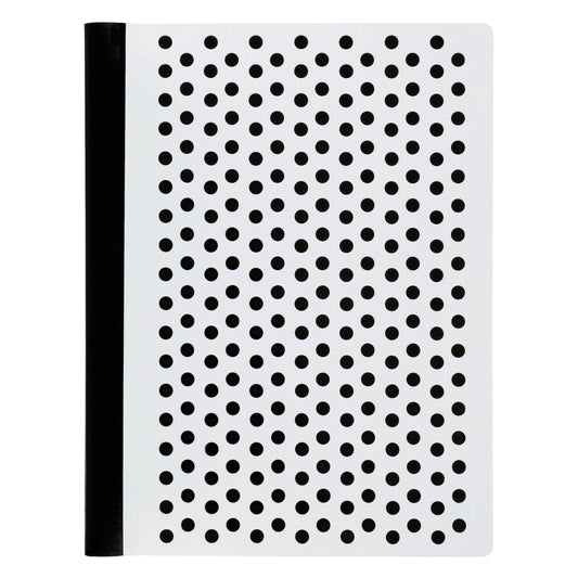 Cahier de composition ligné Oxford Punch Pop College - 9-3/4" x 7-1/2" - Noir - 80 feuilles