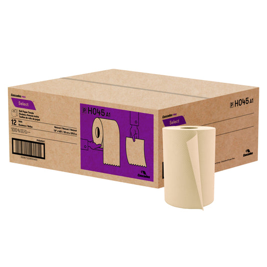 Cascades PRO Select Roll Universal Towel - 1 Ply - 12 Pack