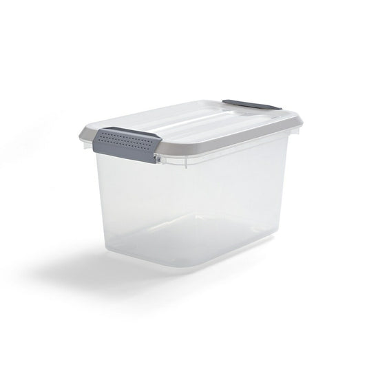 TRU RED 5.9 L Plastic Storage Tote with Locking Lid