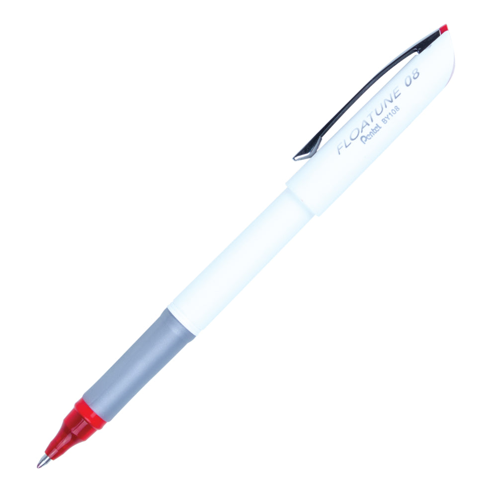 Pentel Floatune Rollerball Pen - 0.8mm - Red Ink - 12 Pack