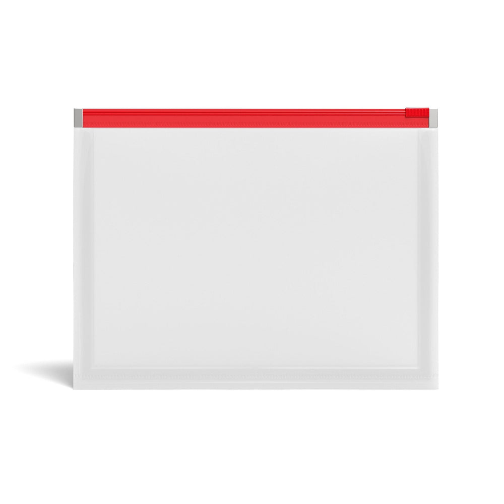 Enveloppe zippée Staples en polyéthylène - Format lettre - Couleurs assorties