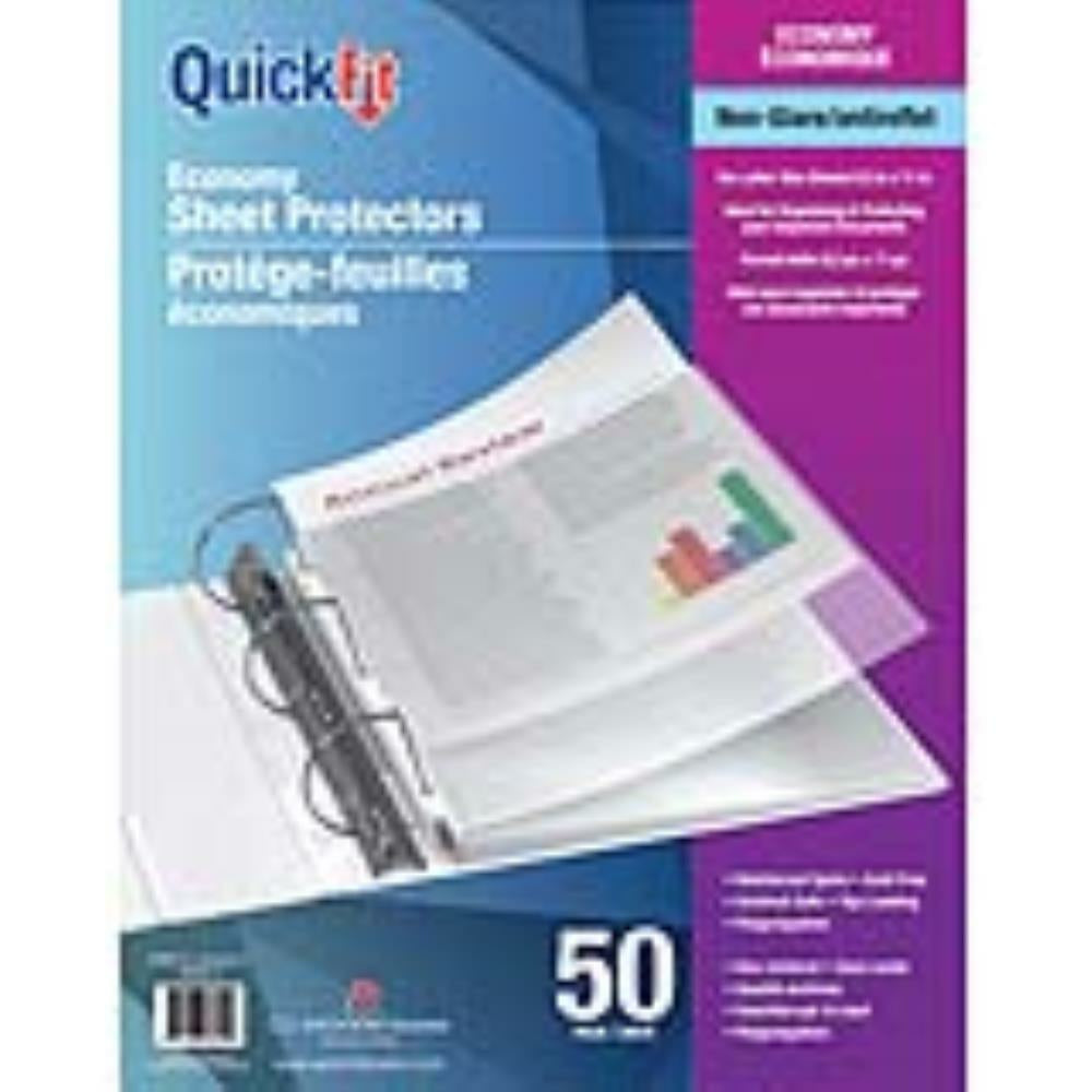 Feuille protectrice, 2 mil, 50/paquet, Quickfit