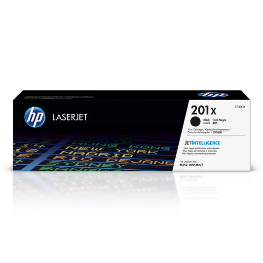 Cartouche de toner noir HP 201X (CF400X) LaserJet d'origine à haut rendement