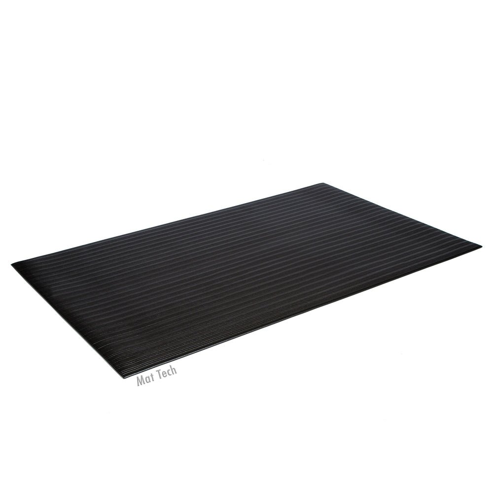 Tapis antifatigue Tuff Spun Foot Lover, 90 cm x 120 cm, surface nervurée, noir