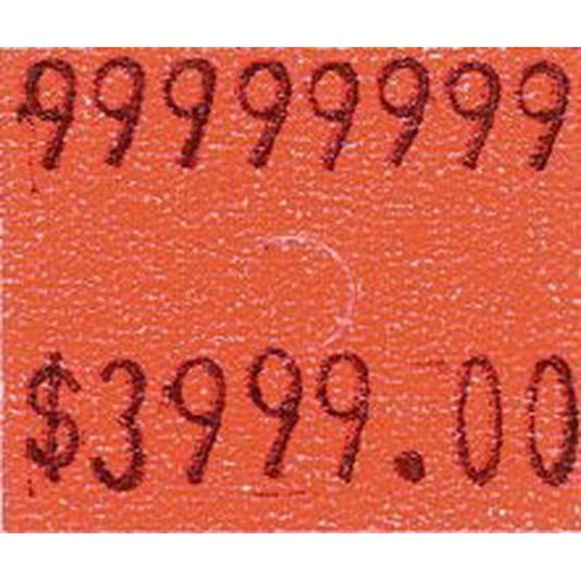 Motex MX6600 S-Plus Permanent  Labels - Fluorescent Orange - 10000 Labels