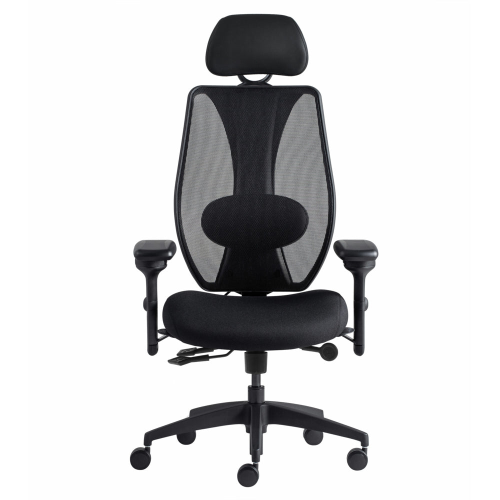 Gry Mattr + ergoCentric sCentric Task Chair - Black