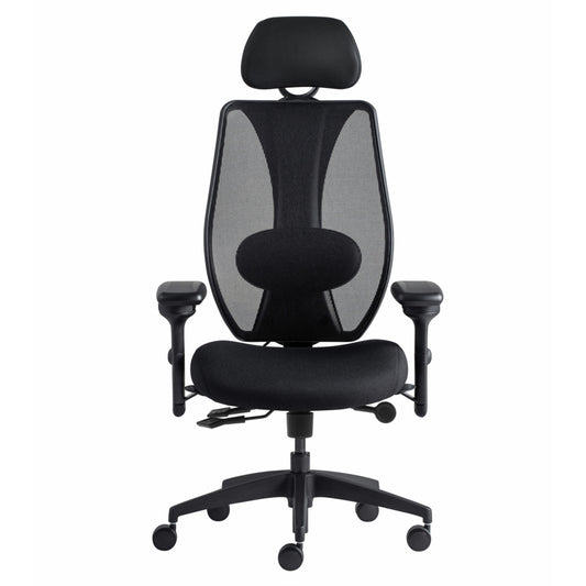 Gry Mattr + ergoCentric sCentric Task Chair - Black