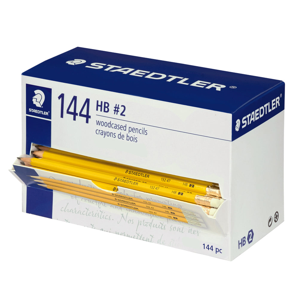 Staedtler Woodcased Pencils - #2 HB - 144 Pack