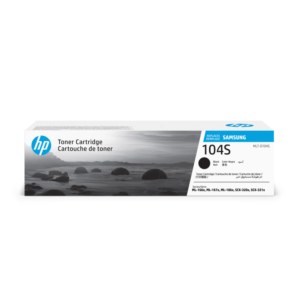 HP MLT-D104S Toner Cartridge for Samsung Printers - Standard Yield - Black (SU750A)