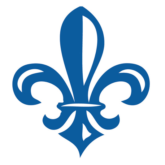 Trodat 4921 Stamp - Fleur De Lis - Blue