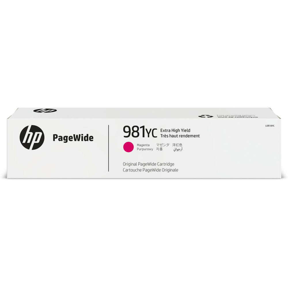 HP 981YC Magenta PageWide Original Ink Cartridge - Extra High Yield (L0R18YC)