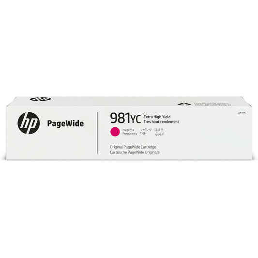 HP 981YC Magenta PageWide Original Ink Cartridge - Extra High Yield (L0R18YC)